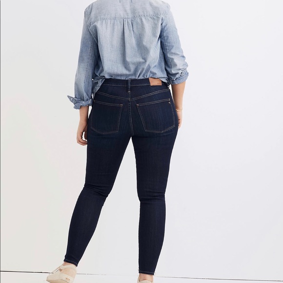 NWT Madewell Tall 9" High-Rise Skinny Jeans Sz 35T - Picture 3 of 7